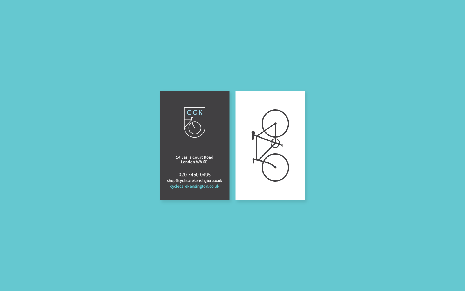 Cyclecare Kensington business Cards Design