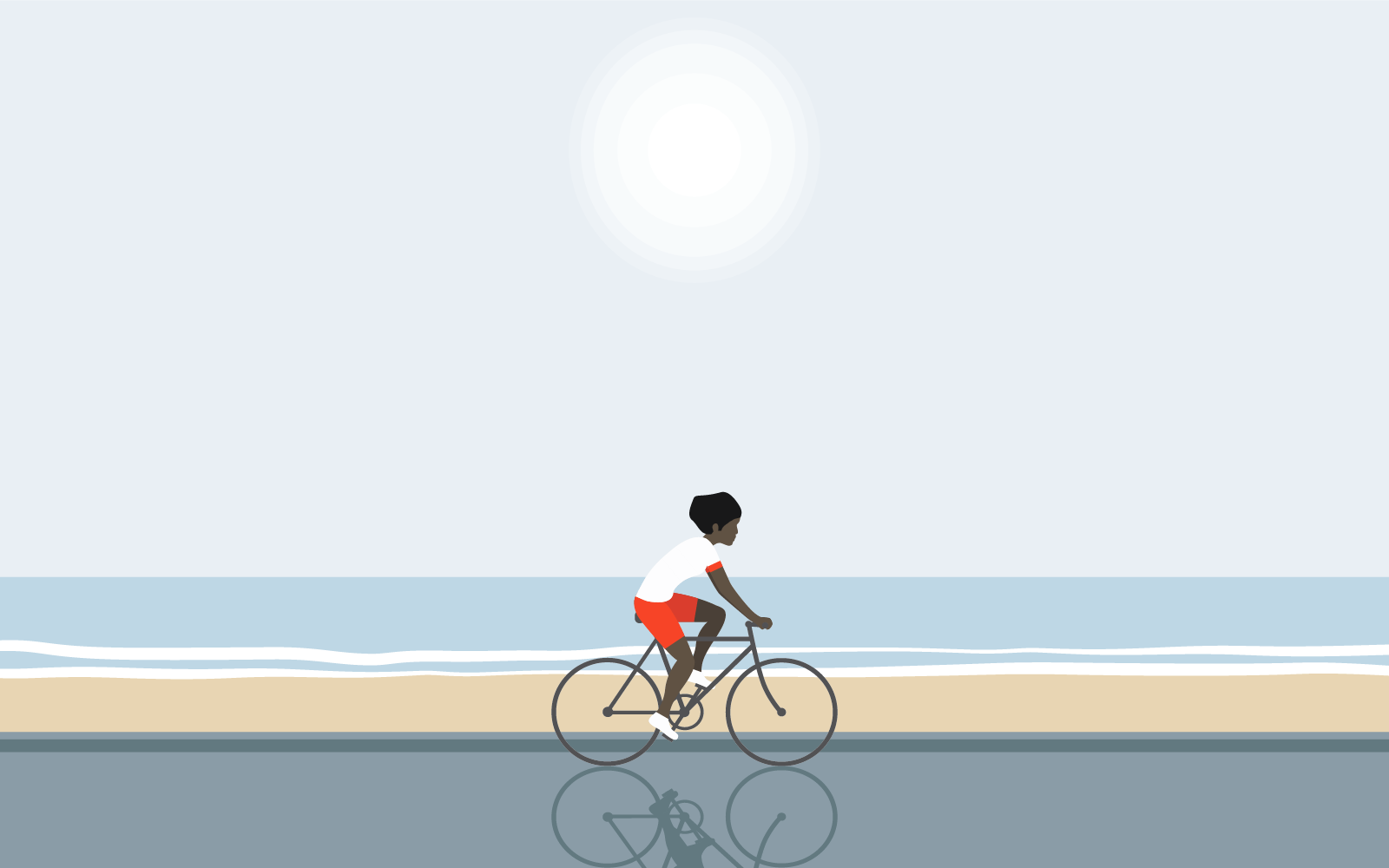 Cycling in the Sun by Robert Fiszer