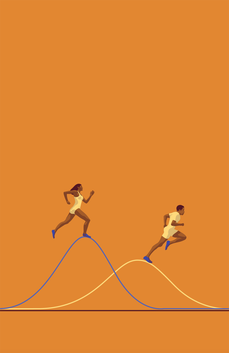 Normal Distributions – illustration by Robert Fiszer