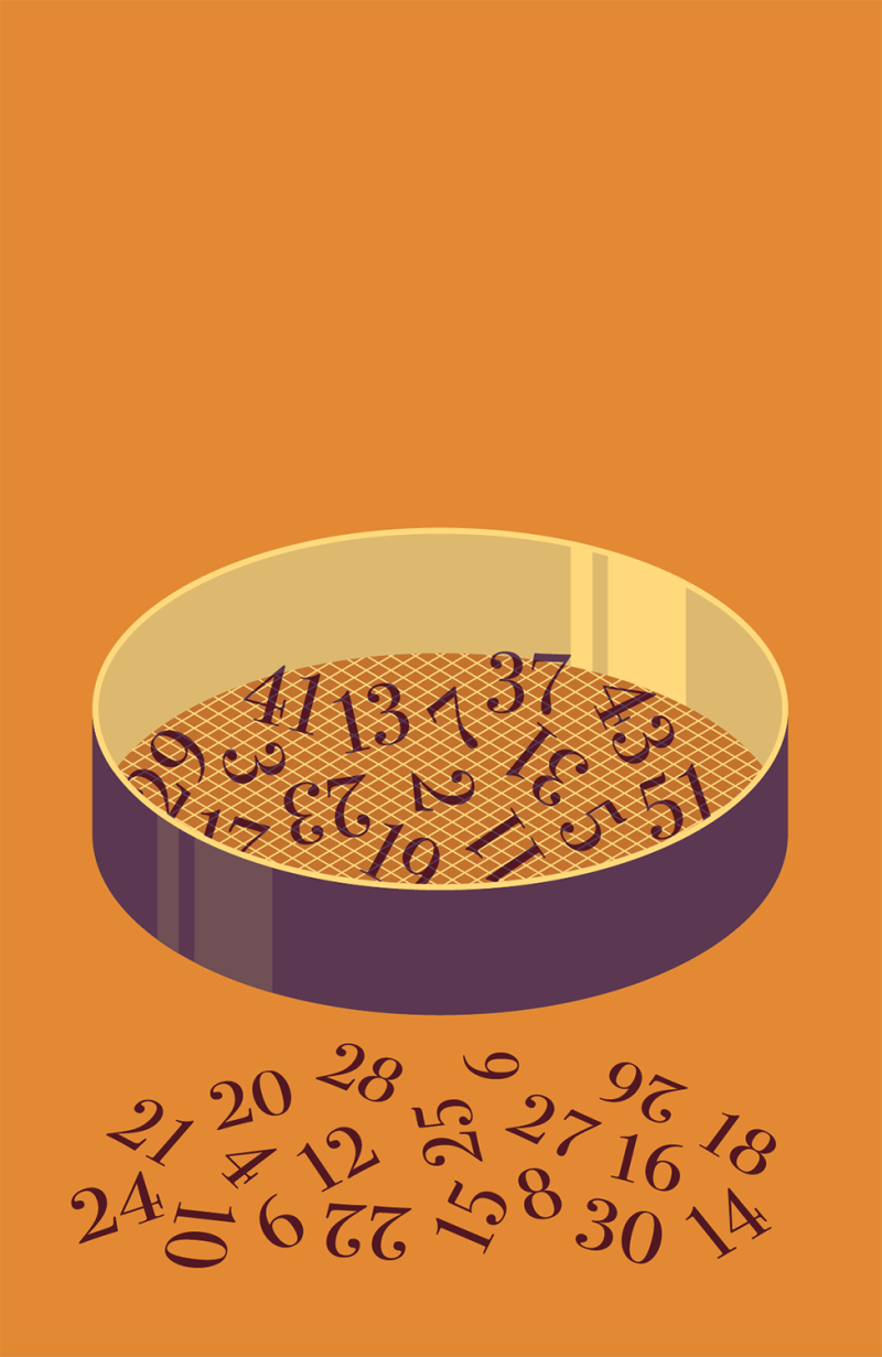 Sieve of Eratosthenes – illustration by Robert Fiszer