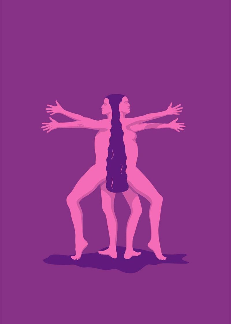 Aristophanes's Division of Human Souls – book illustartion by Robert Fiszer