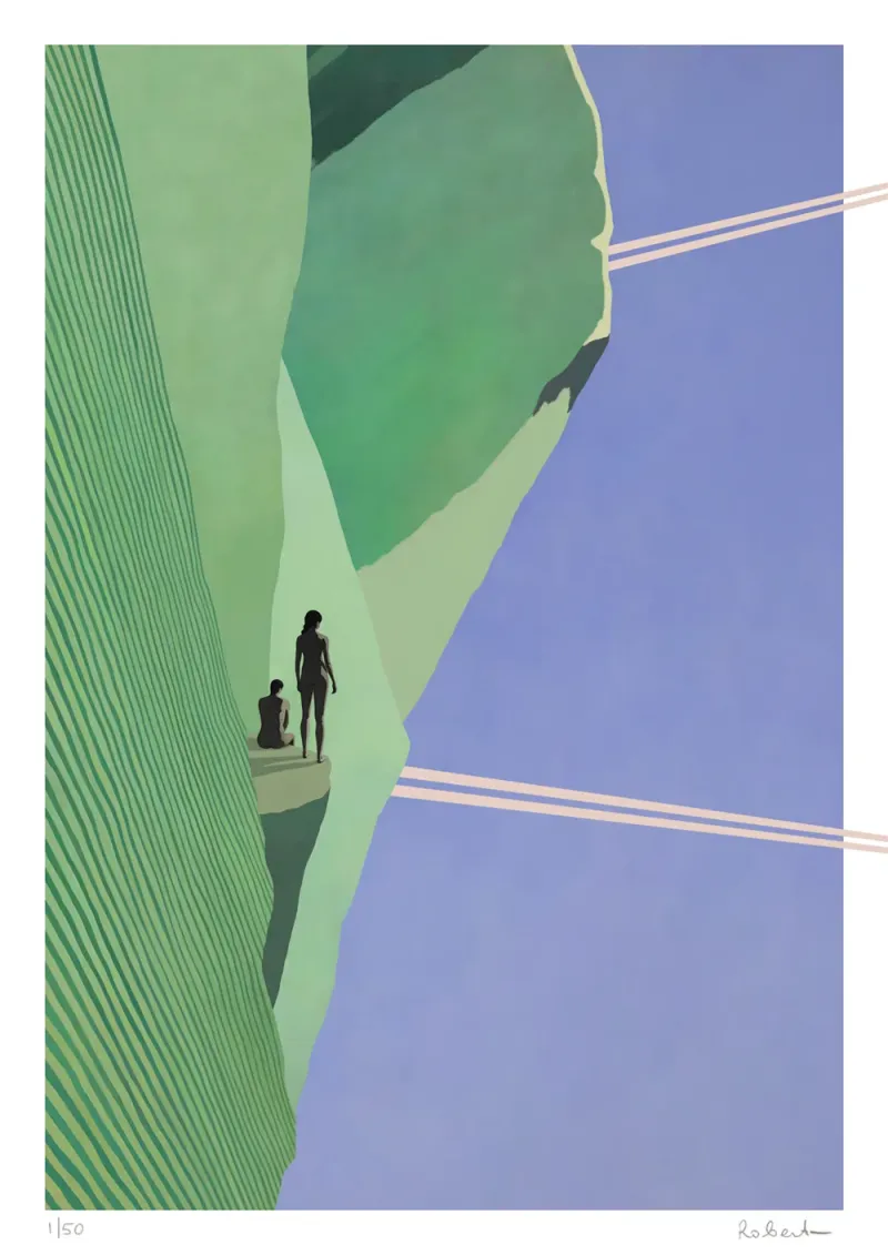 Conspiracy – size A2 – limited edition of 50 – print by Robert Fiszer